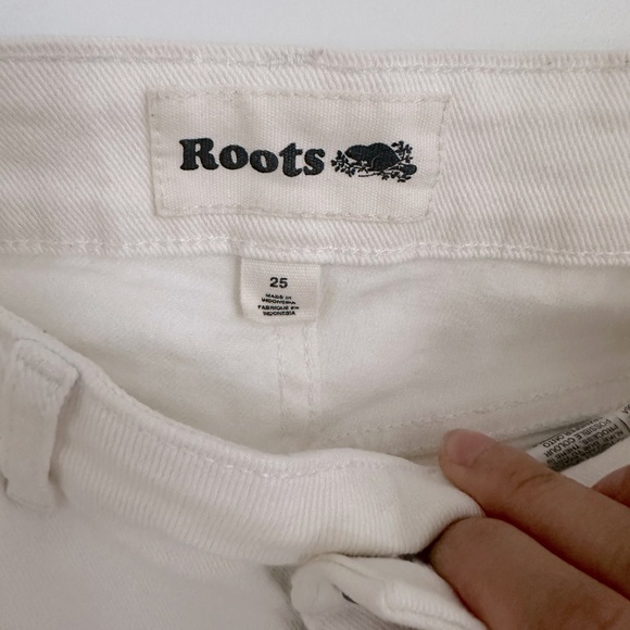 Roots white straight jeans - 25 - Picture 3 of 4